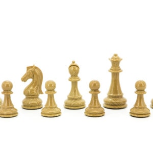 Dal Rossi Italy Chess Set Flat Palisander/Maple Board 50cm, Brown and Box Wood Grain Finish Chess Pieces 110mm