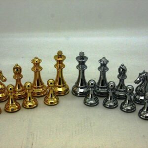 Dal Rossi Italy Gold & Silver Chess Set 20"