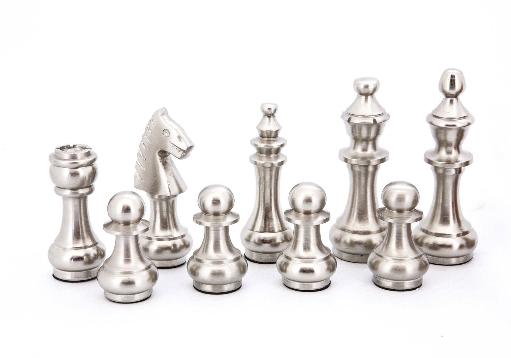 Dal Rossi Italy Chess Set Mahogany Finish 20″ With Compartments, With Copper & Silver Weighted Metal Chess Pieces 100mm pieces