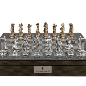 Dal Rossi Italy European Warriors on a Carbon Fibre Finish, Chess Box 20” with compartments