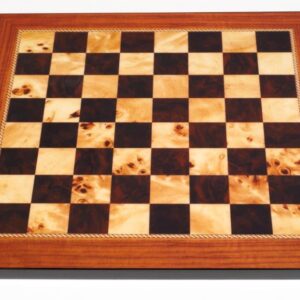 Dal Rossi Italy Walnut Shiny Finish Chess Board 40cm