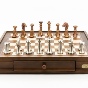 Dal Rossi Italy Chess Pieces Metal Copper and Silver 80mm Chessmen ONLY