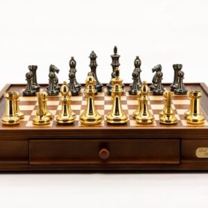 Dal Rossi Italy, Heavy Brass Staunton Chessmen ONLY 110mm