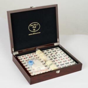 Dal Rossi Italy, Mahjong 29cm - in Mahogany Finish Case