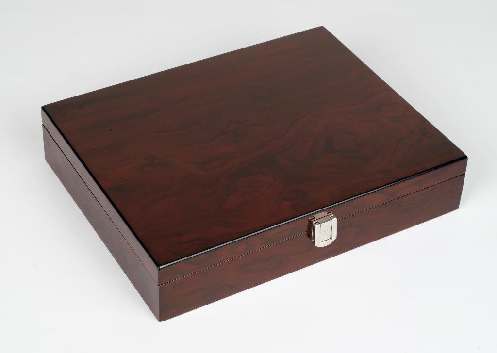 Dal Rossi Italy, Mahjong 29cm - in Mahogany Finish Case