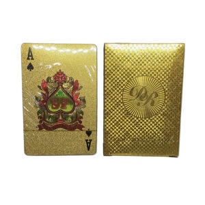 Dal Rossi Italy Luxury 24k 99.9% Genuine Gold Plated Playing cards DISPLAY of 10.