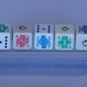 Dice - Poker dice set, plastic pack