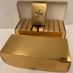 Dal Rossi Italy Luxury 24k 99.9% Genuine Gold Plated Playing cards DISPLAY of 10.