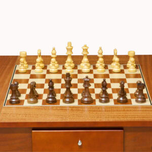 Dal Rossi Italy Chess Table 28" Including 95mm Weighted Chess Pieces