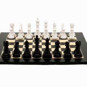 Dal Rossi Italy Black and White Weight  pieces110mm Chess Pieces ONLY
