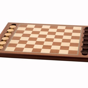 Dal Rossi Italy Wooden Checkers Set, board and pieces