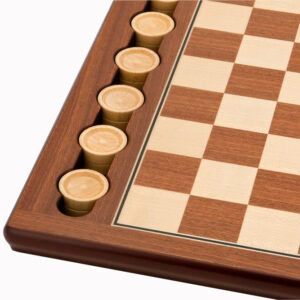 Dal Rossi Italy Wooden Checkers Set, board and pieces