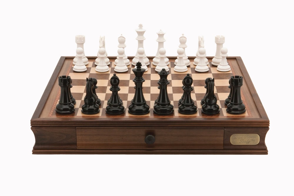 Dal Rossi Italy Chess Set 20", With Black & White Weighted Chess Pieces 101mm pieces