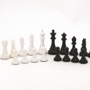Dal Rossi Italy Chess Set 20", With Black & White Weighted Chess Pieces 101mm pieces