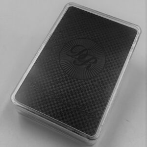 Dal Rossi Italy Luxury Black Playing Cards and Gold & Silver Plated writing. DISPLAY OF 10