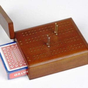 Dal Rossi Travel Cribbage Wood / With Play Cards
