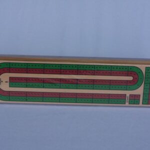 Cribbage board, 2 track Coloured