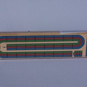 Cribbage board, 3 track, Coloured