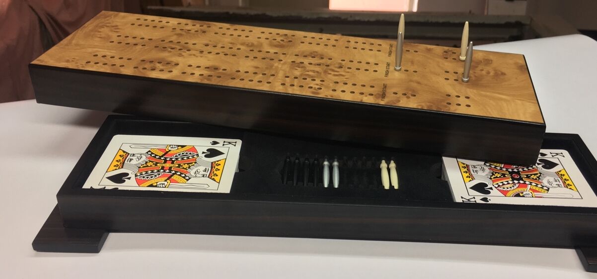 Dal Rossi Cribbage Wood / comes with two packs of playing cards