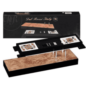 Dal Rossi Cribbage Wood / comes with two packs of playing cards