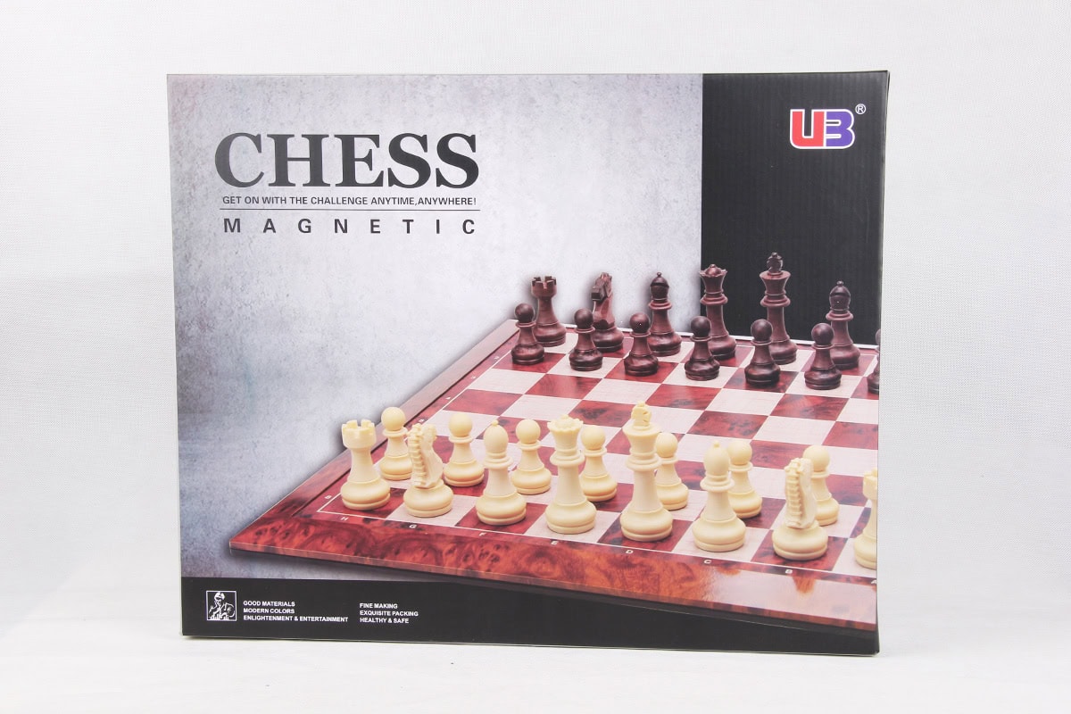Magnetic Games - Magnetic Chess SET, ONLY Brown/White 16"