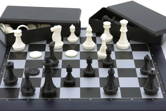 Magnetic Games - Magnetic Chess SET ONLY Black 16"
