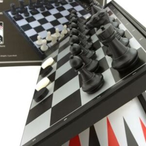 Magnetic Games - 3 in 1 Magnetic Chess/Checkers 14"
