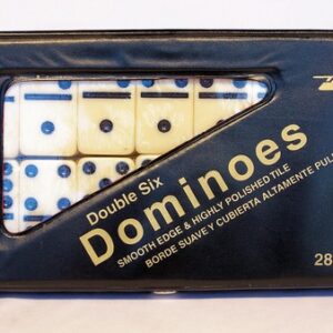 Dominoes - Double six, vinyl case