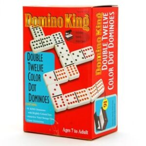 Dominoes - Domino King, double 12, colour dots, spinners