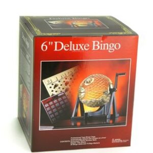Bingo Sets - Bingo, deluxe set, metal cage, 75 balls 6'