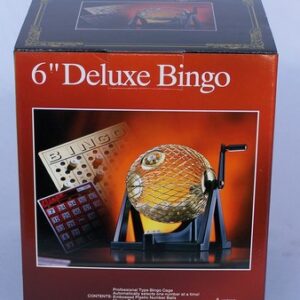 Bingo Sets - Bingo, deluxe set, metal cage, 75 balls 6'