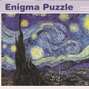 Enigma Brand 1000pc Jigsaw - The Starry Night  (Made From 100% High Quality European Blue Board From Holland)
