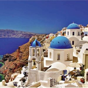 Enigma Brand 1000pc Jigsaw - Santorini  (Made From 100% High Quality European Blue Board From Holland)