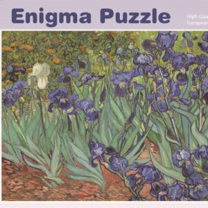 Enigma Brand 1000pc Jigsaw - Irises  (Made From 100% High Quality European Blue Board From Holland)