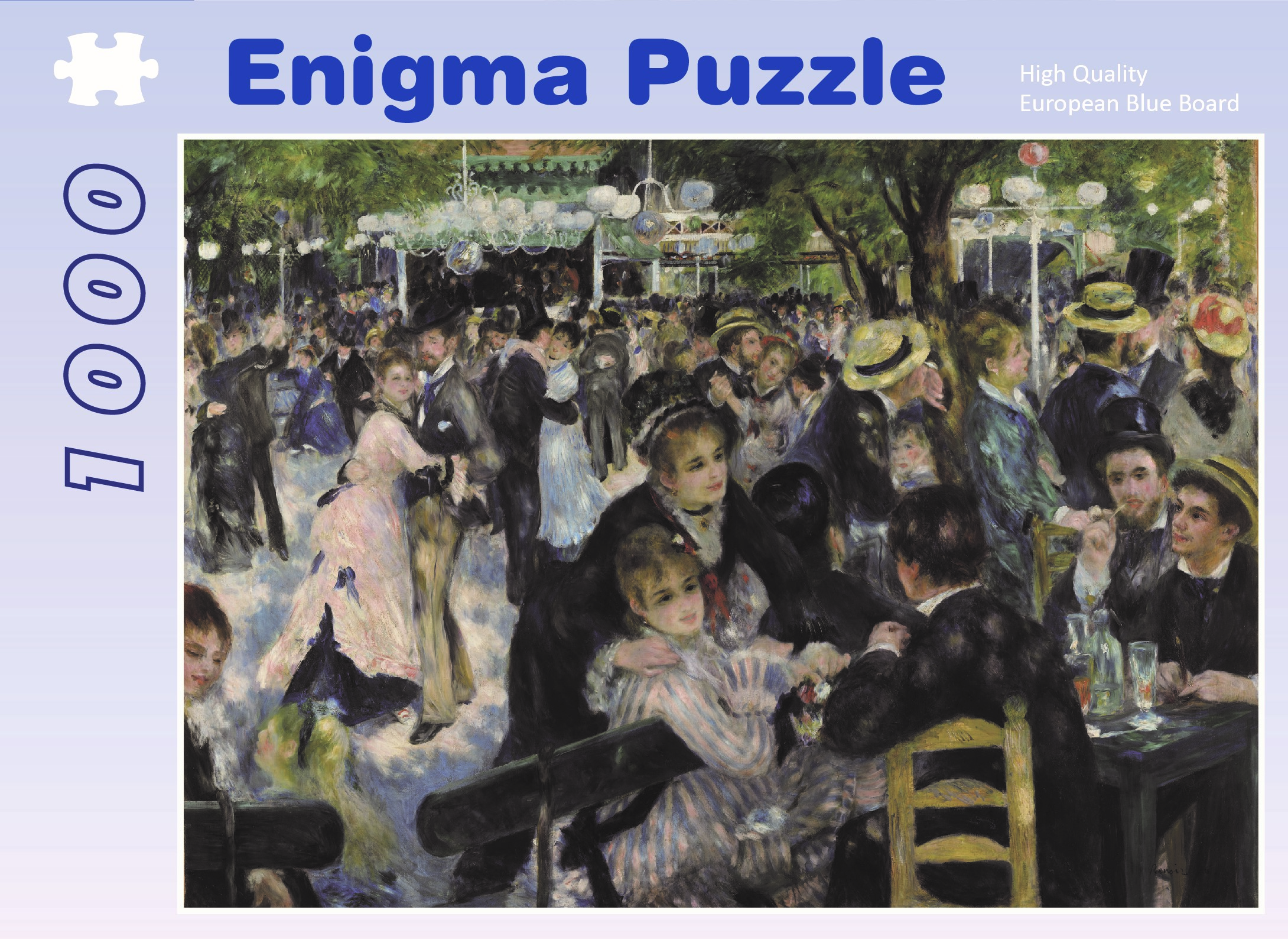 Enigma Brand 1000pc Jigsaw - The Dance at Le Moulin (Made From 100% High Quality European Blue Board From Holland)