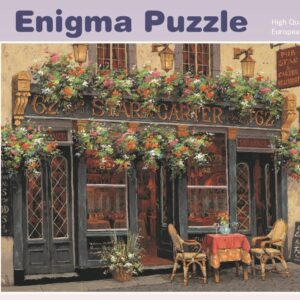 Enigma Brand 1000pc Jigsaw - Romantic Café  (Made From 100% High Quality European Blue Board From Holland)