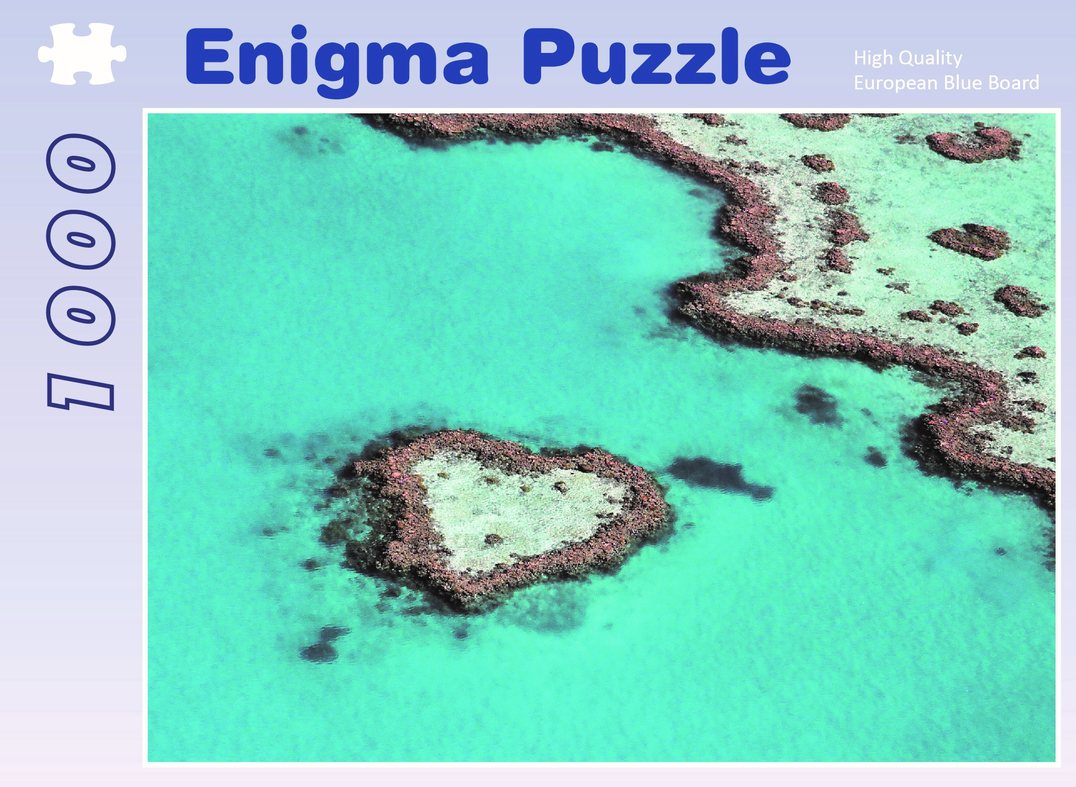 Enigma Brand 1000pc Jigsaw - Great Barrier Reef (Made From 100% High Quality European Blue Board From Holland)