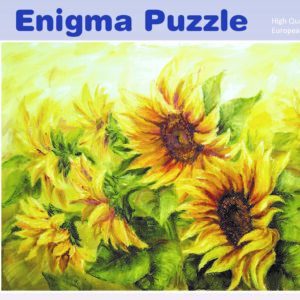 Enigma Brand 1000pc Jigsaw - Sunflowers (Made From 100% High Quality European Blue Board From Holland)