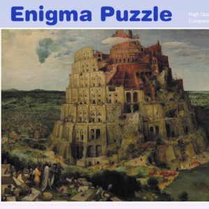 Enigma Brand 1000pc Jigsaw - Babel (Made From 100% High Quality European Blue Board From Holland)