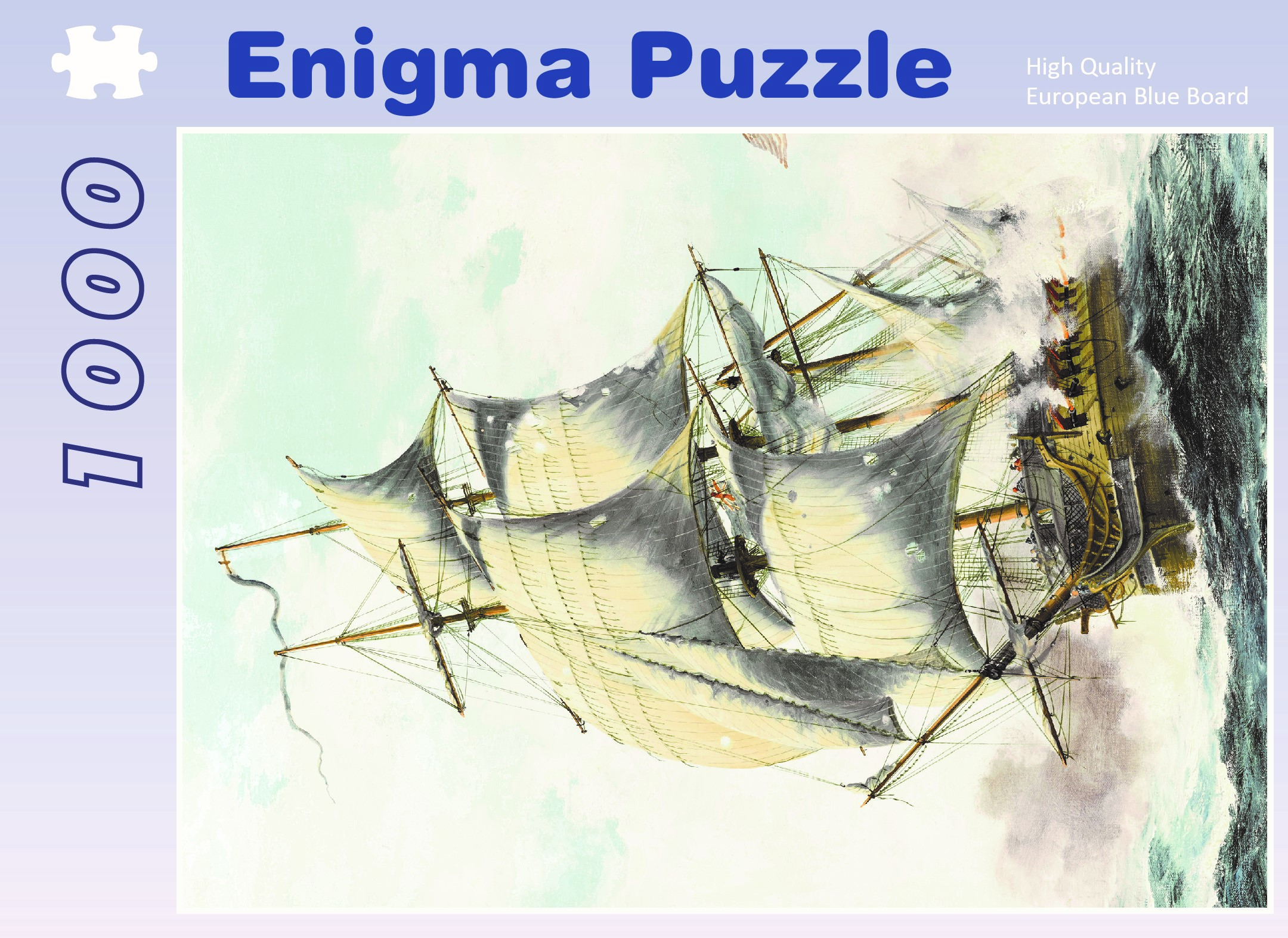 Enigma Brand 1000pc Jigsaw - The Boating (Made From 100% High Quality European Blue Board From Holland)