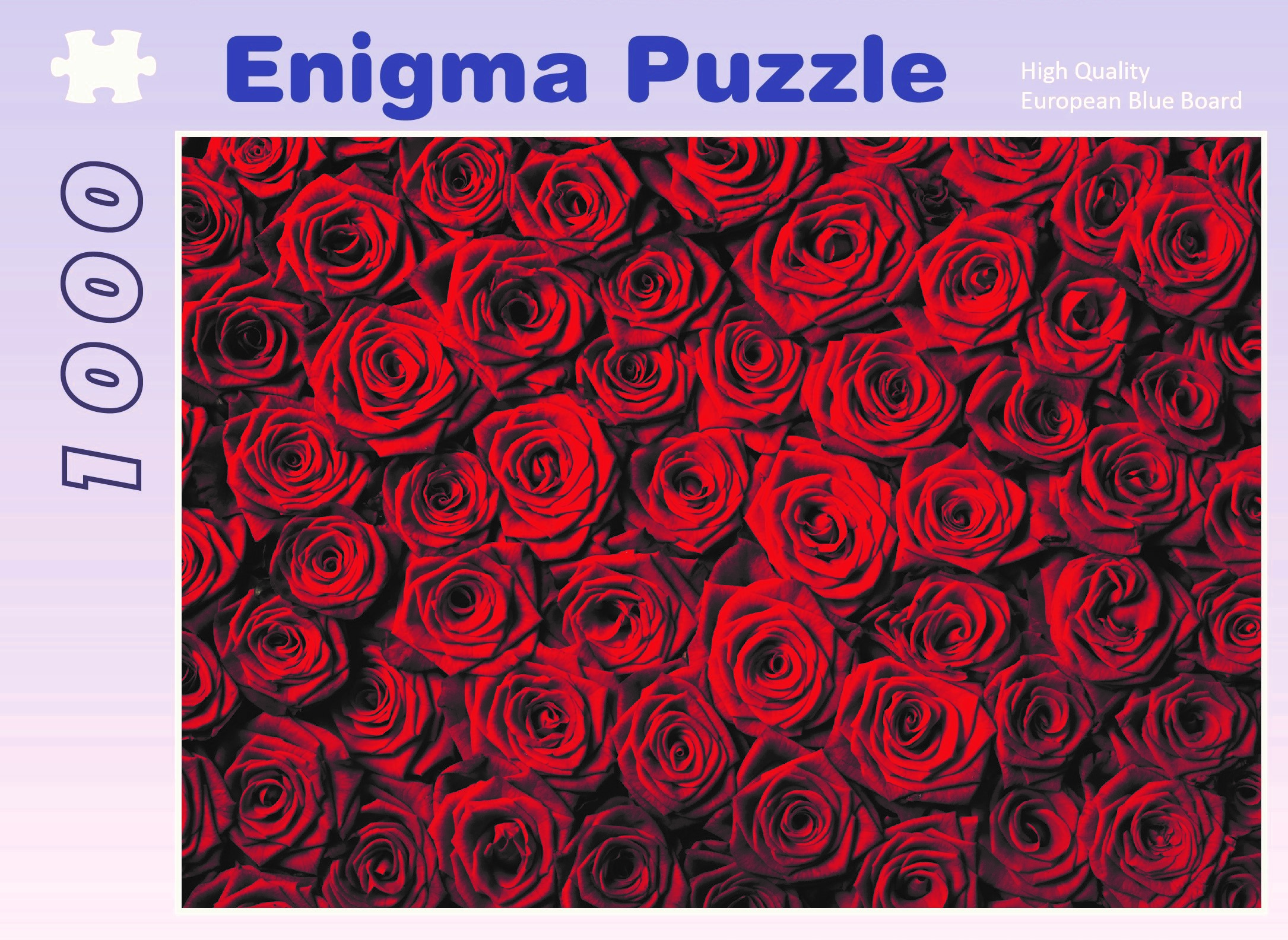 Enigma Brand1000pc Jigsaw - The Rose (Made From 100% High Quality European Blue Board From Holland)