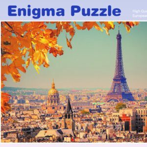 Enigma Brand 1000pc Jigsaw - The Eiffel Tower (Made From 100% High Quality European Blue Board From Holland)