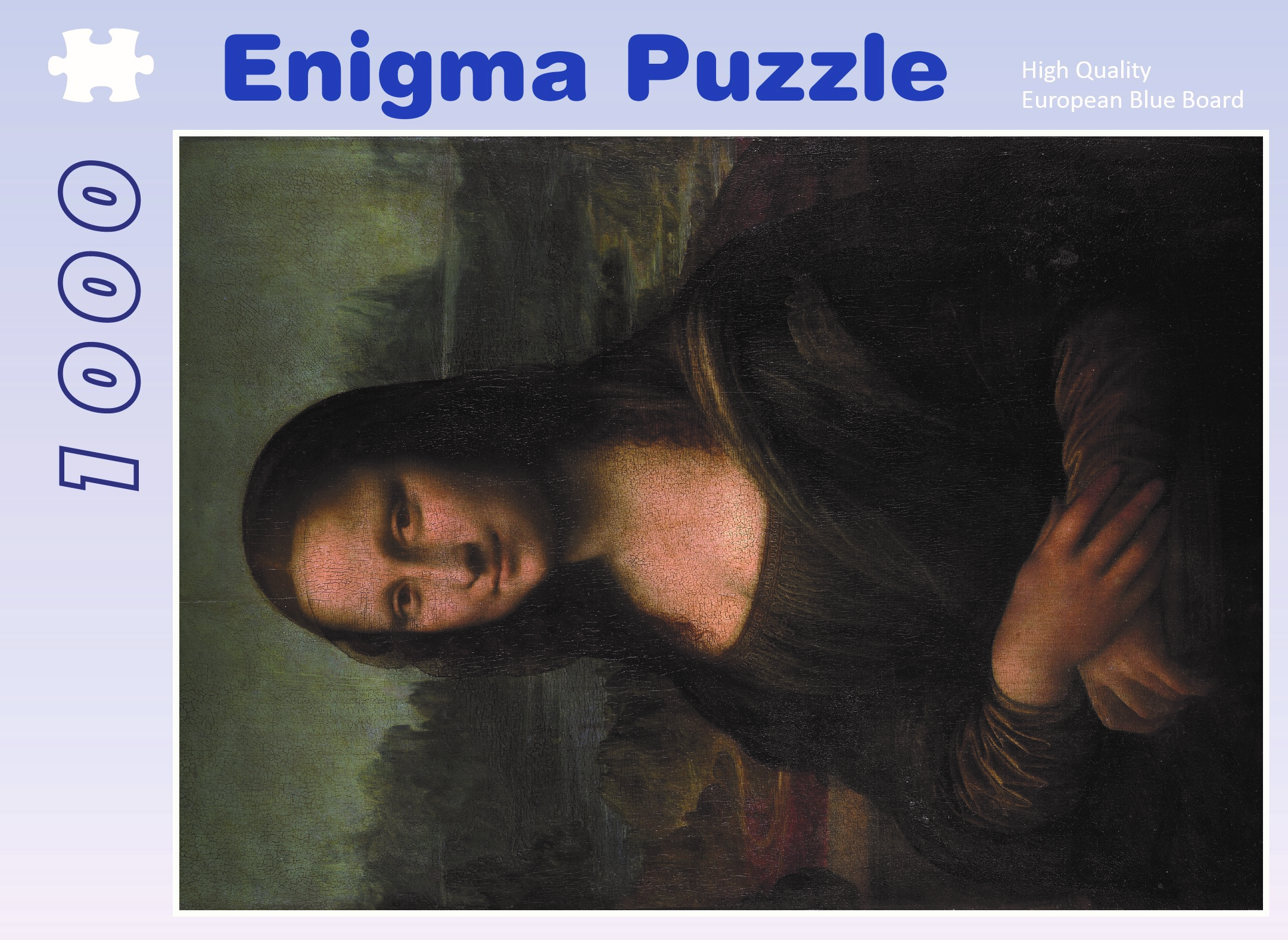 Enigma Brand 1000pc Jigsaw - Mona Lisa (Made From 100% High Quality European Blue Board From Holland)