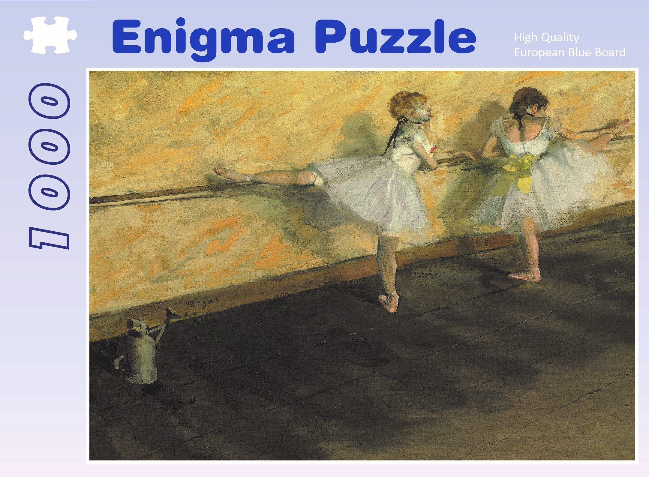 Enigma Brand 1000pc Jigsaw - Dancers Practicing (Made From High Quality European Blue Board)