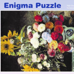 Enigma Brand 1000pc Jigsaw - Vase Of Flowers (Made From 100% High Quality European Blue Board From Holland)