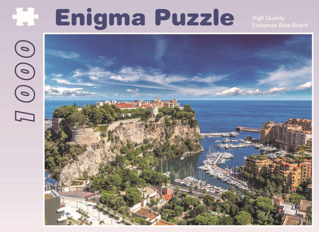 Enigma Brand 1000pc Jigsaw - Prince's Palace Monaco (Made From 100% High Quality European Blue Board From Holland)