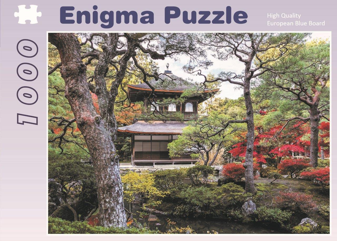 Enigma Brand 1000pc Jigsaw - ginkakuji temple kyoto Japan (Made From 100% High Quality European Blue Board From Holland)