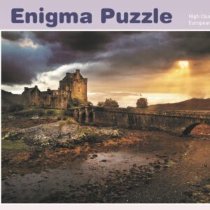Enigma Brand 1000pc Jigsaw - Eilean Donan Castle Scotland (Made From 100% High Quality European Blue Board From Holland)