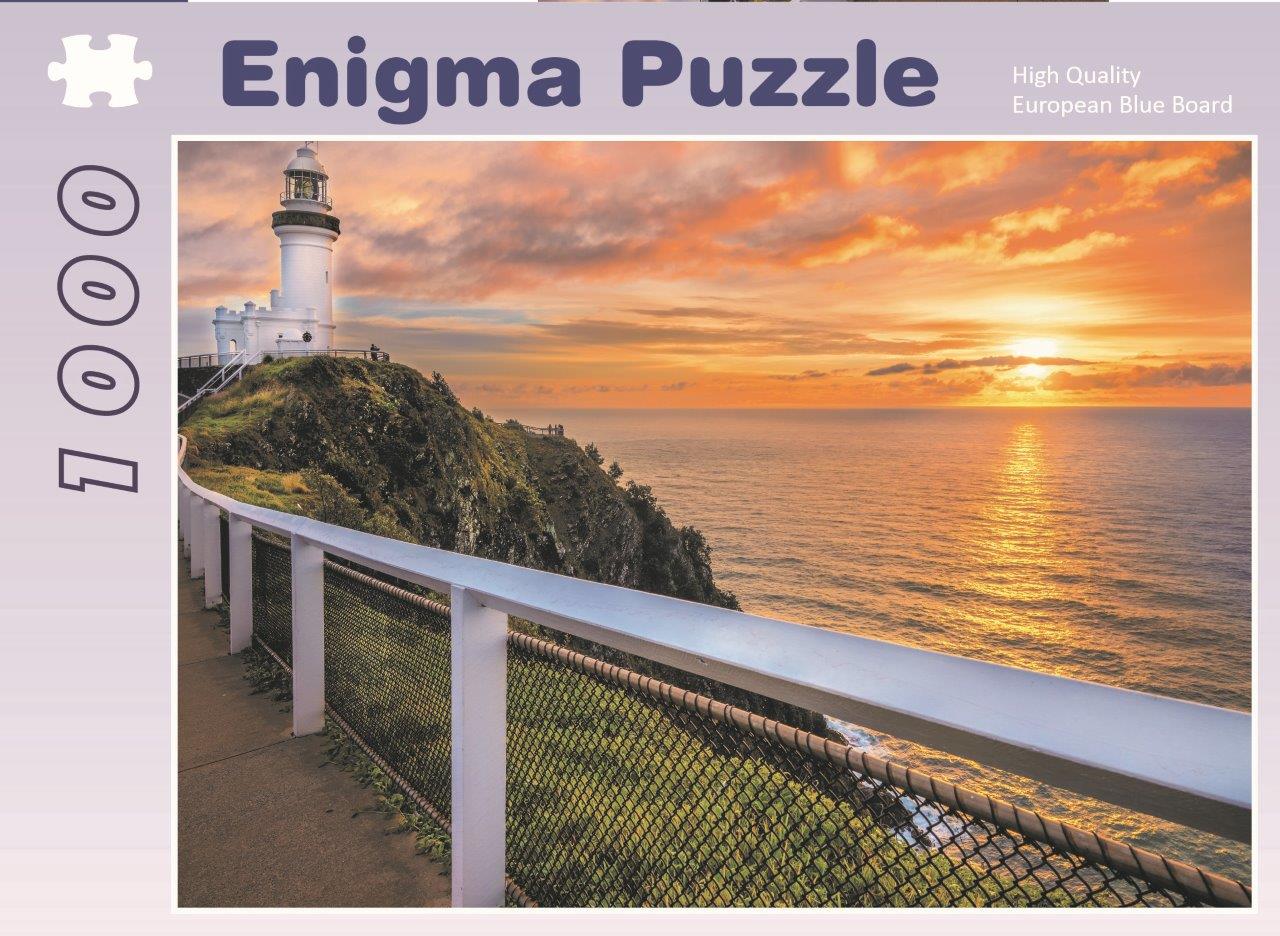 Enigma Brand 1000pc Jigsaw -Byron Bay (Made From 100% High Quality European Blue Board From Holland)