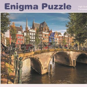 Enigma Brand 1000pc Jigsaw -Amsterdam Holland (Made From 100% High Quality European Blue Board From Holland)
